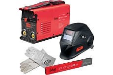 Сварочный инвертор Fubag с цифровым управлением и синергетикой IN 160 syn digital (200а) + набор из 3 предметов: маска+краги сварщика+электроды 41392_vset