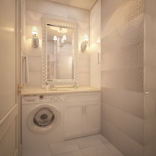 Дизайн-проект ванной комнаты "Грациозная орхидея"