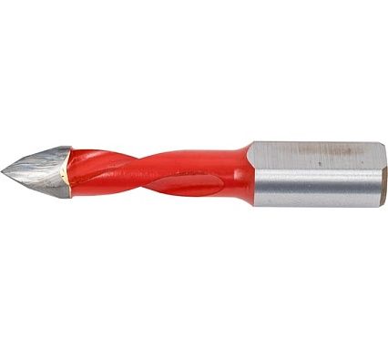 Сверло сквозное 8x25x57 мм, S10x27 мм, L Woodtec ИН 359088