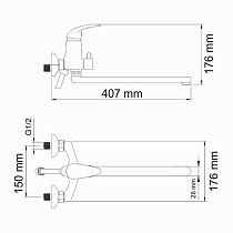 Смеситель универсальный WasserKRAFT Isen 2602L