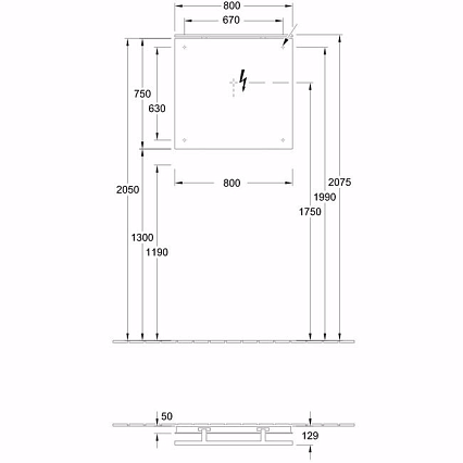 Мебель для ванной Villeroy&Boch Subway 2.0 80 см