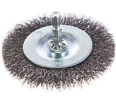 Дисковая гофрированная щетка АТАКА №082 5407506120 d 75 для дрели шестигранный хвостовик 22386