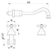 Смеситель для раковины Migliore Princeton Plus ML.PRP-8069.DO золото