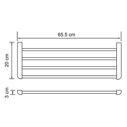 Полка WasserKRAFT Kammel K-8311