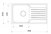 Кухонная мойка Iddis Sound SND78SDi77 78 см без отверстий, сатин