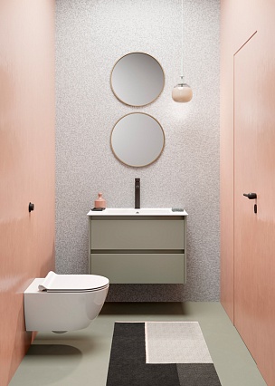 Подвесной унитаз GSI Pura 8815FR211 55x36 безободковый, белый с креплением