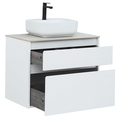 Тумба со столешницей Aquanet Nova Lite 75 см, 2 ящика