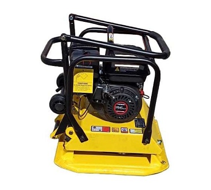 Виброплита прямого хода KOMAN в комплекте с ковриком для брусчатки, 6.5 hp/бензин, 95 кг MS95-2