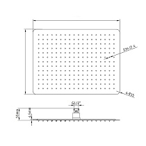 Верхний душ RGW Shower Panels SP-84 50x30