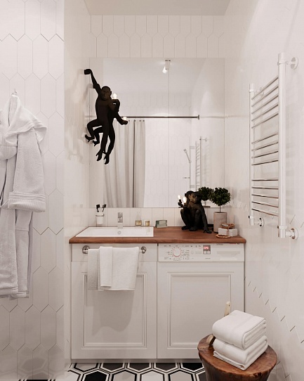 Дизайн-проект ванной комнаты "Африканские мотивы".