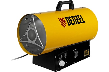 Газовая тепловая пушка Denzel ghg-15i, 15 квт, цифровой термостат, пропан-бутан 96478