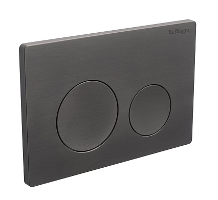 Кнопка смыва BelBagno BB-03C-GM оружейная сталь Кнопка смыва BelBagno BB-03C-GM оружейная сталь