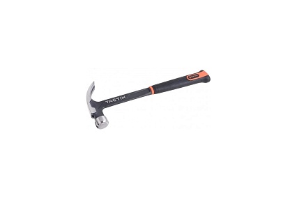 Молоток с гвоздодером TACTIX Max-Impact 450 гр 221057