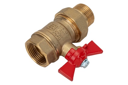 Латунный шаровой кран для воды Valfex OPTIMA 3/4" ВР/НР бабочка VF.227.L0B1.034.Bir