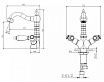 Смеситель для раковины Caprigo Adria-Classic Metal edition 03M-526-VOT бронза