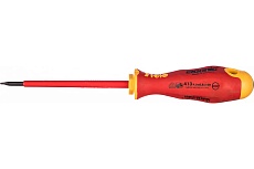 Диэлектрическая отвертка Felo Ergonic 4,0х0,8х100 плоская шлицевая 41304090