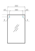 Зеркало Акватон Рико 50 см 1A216302RI010