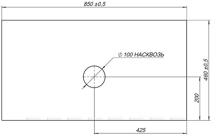 Столешница Allen Brau Infinity 85 см beige structure, 1.21011.B-S