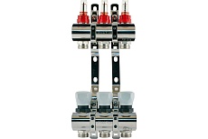 Коллекторная группа PROFACTOR латунь, с расходомерами 1х3 вых 3/4 ЕК PF MB 800.3