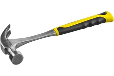 Цельнометаллический молоток-гвоздодер с двухкомпонентной рукояткой 560г Stayer PROFESSIONAL 2025-560