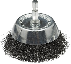 Щетка чашечная с гофрированной проволокой Мастер 116 (15 шт; 75 мм; хвостовик 6.35х30 мм) Профоснастка 20202002