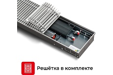 Встраиваемый внутрипольный конвектор Techno с решеткой Vent KVZV 250-85-1700 RH07000529