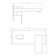 Смеситель для раковины RGW Shower Panels SP-46 хром