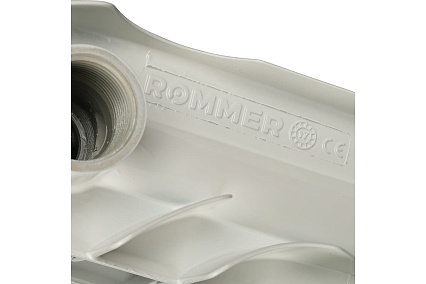 Алюминиевый радиатор Rommer Optima 500 12 секций RAL9016 89560