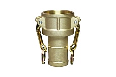 Камлок типа С (розетка с хвостовиком; 38 мм-1 1/2&quot;; латунь) TITAN LOCK TL150CBR