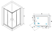 Душевой уголок RGW Passage PA-146 100x90 прозрачное, хром 020814690-11