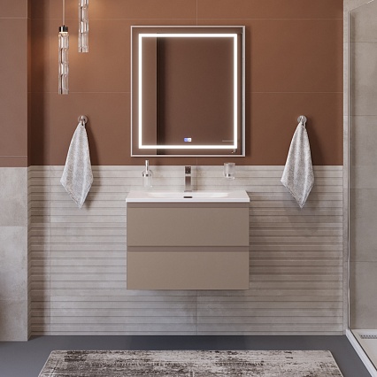 Мебель для ванной BelBagno Kraft 39-700 70 см эмаль, Бежевый матовый
