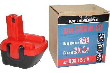 Аккумулятор Ni-CD (12V, 2.0 AH) для Bosch GSR12-2V BD P.I.T. Bos-12-2,0