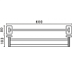 Полотенцедержатель Art&Max Gotico AM-E-4848AQ бронза