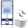 Подвесной унитаз SET Aquatek Классик 3в1 с инсталляцией