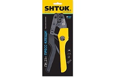 Пресс-клещи SHTOK ПК-23+, матрица, профиль двойной, автоклеммы, 1.5 - 6.0 мм, серия Vega 03705