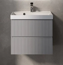 Тумба с раковиной AQUAme S1 60 см серый