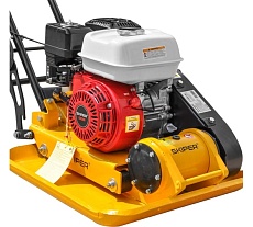 Виброплита SKIPER C90L-WMT (LC200F, 6.5лс, пл 54x42 см, 15кН, 25м/мин, бак/воды, рез ковр, колеса) 00-00008180