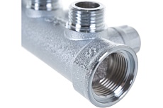 Запорный коллектор FAR 3/4&quot; с 3 отв. 1/2&quot; НР, плоск.присоед. FK 3870 3412TP