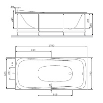 Акриловая ванна Am.Pm Sensation 170x75 см