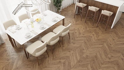 SPC ламинат Alpine Floor Chevron Alpine Гевуина 600x127x5 мм, ECO 18-10