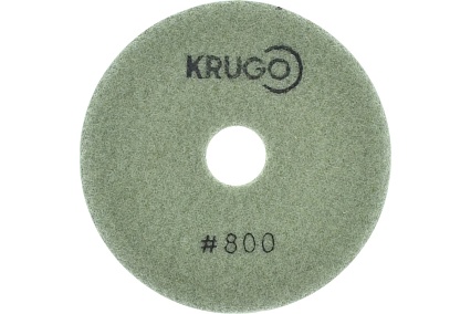Алмазный гибкий шлифовальный круг (черепашка), 100 мм, Р800, мокрый KRUGO PPW040800