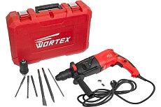 Перфоратор Wortex RH 2829 F в чемодане + 2 зубила, 3 сверла RH2829F1102