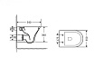 Подвесной унитаз Orange C03-100W безободковый, с микролифтом