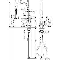 Смеситель для кухни Hansgrohe Talis 72800000