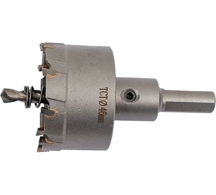 Коронка по металлу 46 мм с пластинами ВК8 WOLFSTAR cw00033