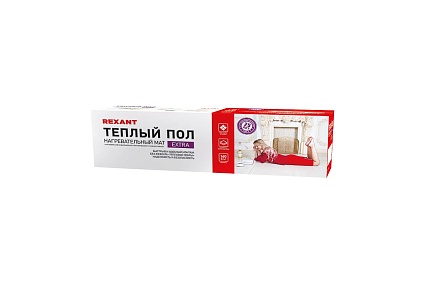 Нагревательный мат Rexant Extra, 2м² (0,5x4,0 м), 320Вт 51-0504