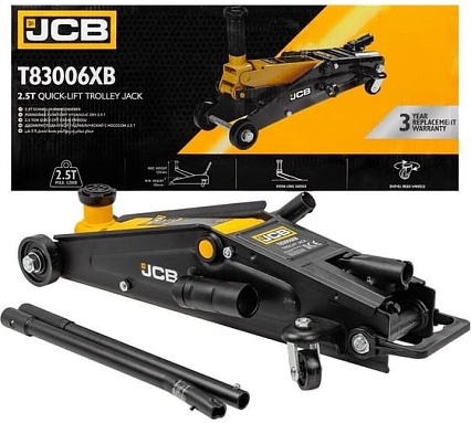 Подкатной гидравлический домкрат JCB 2.5 т, JCB-T83006B(XB)(58033)