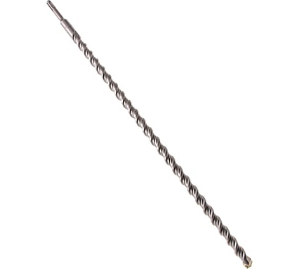 Бур по бетону, двойная спираль, Cobalt W-tip (20x260 мм; SDS PLUS) Denzel 705047