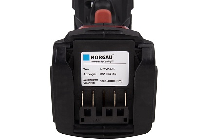 Гайковерт моментный Norgau аккумуляторный 1", 1000-4000 Нм, NBTW-40L 057003140