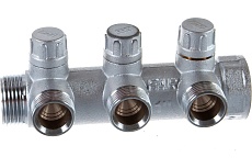 Запорный коллектор с 3 отводами FAR 1" 3/4" НР FK 3870 134
